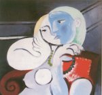 Mujer desnuda en un sill&oacute;n rojo, 1932 [Detalle]