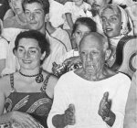 Picasso con Jacqueline Roque