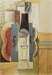 Violin Hanging on the Wall, c.a 1912, completada en Paris, 1913. Oil, spackle with grit, enamel, and charcoal on canvas, 65 cm x 46 cm. Kunstmuseum, Bern. Hermann and Margrit Rupf Foundation. Peter Willi/The Bridgeman Art Library © 2011 Estate of Pablo Picasso/Artists Rights Society (ARS), New York