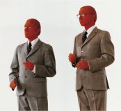 Gilbert & George, The red sculpture,1975