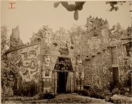 Casa de Juan O'Gorman. Visata del jard&iacute;n de entrada, ca. 1955. Foto de Esther McCoy