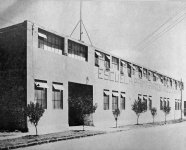 Escuela Primaria de la colonia Álamos, Estado de Chiapas, Álamos, México D.F., 1932, modificada y sustituida por Juan O'Gorman