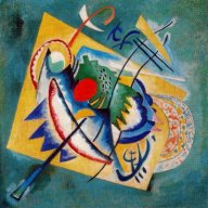 KANDINSKY, Wassily, Ovalo Rojo, 1920, &oacute;leo sobre lienzo, 71.5 x 71.5 cm. The Solomon R. Guggenheim Museum. Nueva York. Estados Unidos