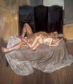 Lucian Freud,  Y el novio, óleo sobre lienzo, 1993