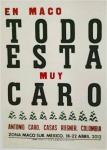 Cartele del artista colombiano Antonio Caro