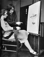 Mar&iacute;a Blanchard con su alumna Jacqueline Rivi&egrave;re. Fotograf&iacute;a de Michael Houseman