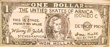 One dollar, detalle