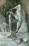 PICASSO, Pablo, Mujer planchando, 1904 [Detalle]