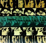 Marisa González, La descarga, 1975. 5 paneles con fotocopias thermofax