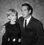 Paul Newman con su mujer, 1960