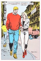 Im&aacute;genes de una New York sucia retratada con trazos gruesos en diferentes momenos de la saga Born Again.