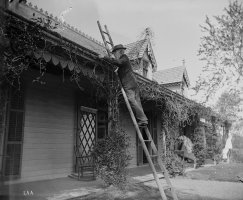Abuelo en la escalera, 4 de mayo de 1891. Colecci&oacute;n de la ciudad hist&oacute;rica de Richmond