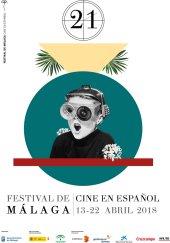Cartel de la 21 edición del Festival de Cine de Málaga