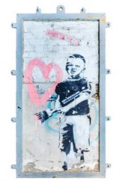 I Heart Boys de 2005, obra de Banksy que se encontraba en el 27-30 Goswell Road Land Owner de Londres 