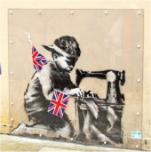 El nuevo grafiti de Banksy en Londres.