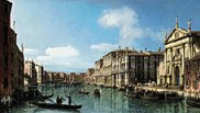 BELLOTTO, Bernardo, 'El Gran Canal a la altura de la Iglesia de San Stae', Venice