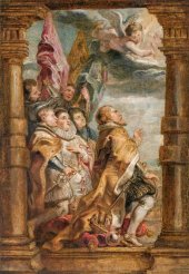 Boceto al óleo que Peter Paul Rubens pintó para los tapices del Monasterio de las Descalzas Reales de Madrid