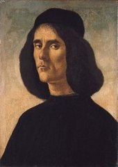 Retrato de Michele Marullo Tarcaniota, (c. 1490), de Sandro Botticelli, Colección Guardans-Cambó