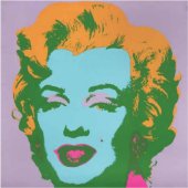 Andy Warhol, serigrafía de Marilyn Monroe firmada a lápiz en el reverso, 1967.