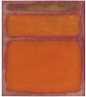 Naranja, rojo, amarillo, 1961, obra de Mark Rothko.