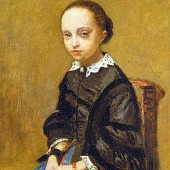 Cuadro del pintor Jean-Baptiste-Camille Corot, pintado en 1857, titulado ‘Retrato de una niña’