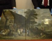 Uno de los cuadros robados del pintor flamenco Jan Brueghel en Driebergen. EFE