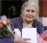 La escritora brit&aacute;nica de origen iran&iacute; Doris Lessing, premio Nobel de Literatura 2007