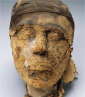 La cabeza de la momia de hace 4.000 años. Museo de Bellas Artes de Boston