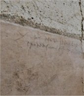 La inscripción realizada a carboncillo encontrada en una casa particular en proceso de renovación de Pompeya