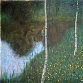 La obra, titulada Seeufer mit birken, de Gustav Klimt, que se encuentra en propiedad de una mujer en Holanda