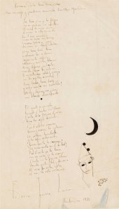 Romance de la luna luna. 1934. Poema autógrafo firmado por Federico García Lorca