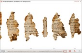 Dos imágenes digitalizadas de los Manuscritos del Mar Muerto