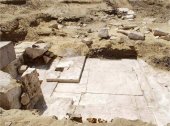 Restos de la pirámide hallada en la necrópolis de Dahshur