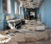 Destrozos en el interior del museo de Palmira
