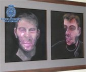 Una de las tres obras de Bacon recuparedas por la Policía