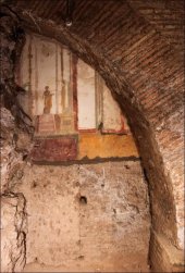 Parte de una de las casas señoriales halladas bajo la Basílica de San Juan de Letran en Roma