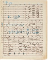 Manuscrito de la Sinfonía Nº 2 de Gustav Mahler (1860-1911), conocida como "Resurrección"