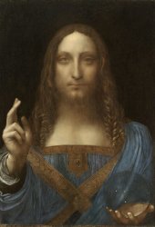 El “Salvator Mundi”, lienzo atribuido a Leonardo da Vinci, vendido a un príncipe saudí por 450 millones de dólares.