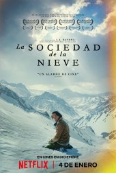 Cartel de la película, "La sociedad de la nieve" de J.A. Bayona
