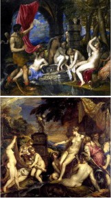 'Diana y Acteon' y 'Diana y Calisto', de Tiziano