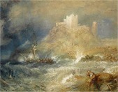 Joseph Mallord William Turner, Bamborough Castle, acuarela, 50,5 x 70,5 cm