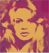 Brigitte Bardot realizado por Andy Warhol, una de las más de 300 obras de la colección de arte de Günter Sachs