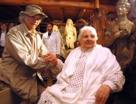 Parra, en 2009, con Carmen Balcells